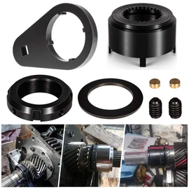 Bonbo 5th Gear Lock Nut Retainer Kit & 1/2" Drive Mainshaft 5th Gear Nut Wrench Suitable for 1994-2004 Dodge Cummins NV4500 Transmission (8-Pack)