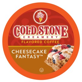 Cold Stone Creamery Beverages Cheesecake Fantasy Ice Cream Flavored Coffee Pods, Compatible with K Cup Brewers Including 2.0, 40 Count