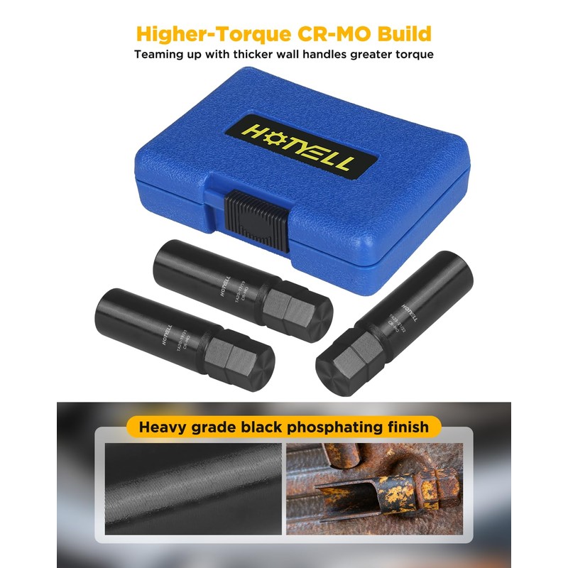 HOTYELL 10 Spline Lug Nut Key, Thicker Wall 10-Spline Lug