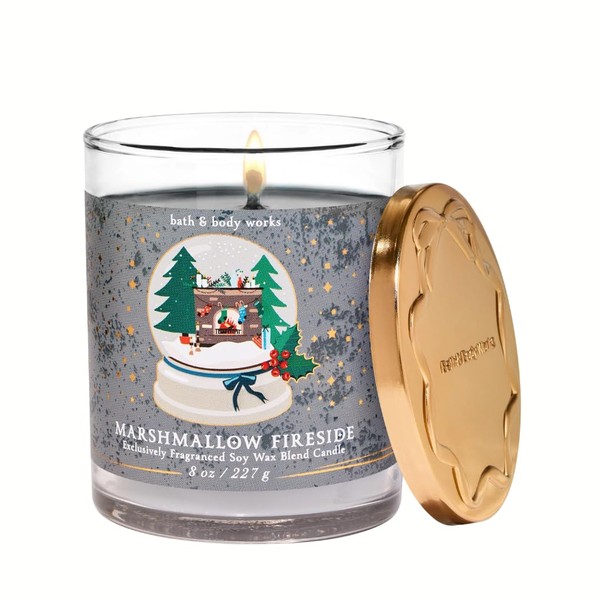 Bath & Body Marshmallow Fireside Scented Single Wick Candle with