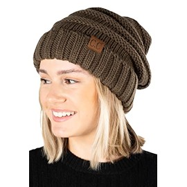 Funky Junque Oversized Slouchy Beanie - Olive