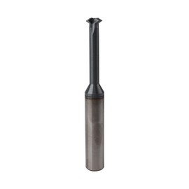 12-32 TPI Single Pitch 1/2in Solid Carbide Thread end Mill, 0.372in Cutting Diameter, Necked to Thread 1.125in Deep, 4 Flute Bits Tool for Medium Hardness Steel, Brass, Iron