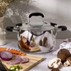 Rorence Stainless Steel Stock Pot with Pour Spout & Silicone