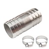 JENSWILL 1-1/4" Stainless Steel Hose Barb Fitting Straight Shape Barbed