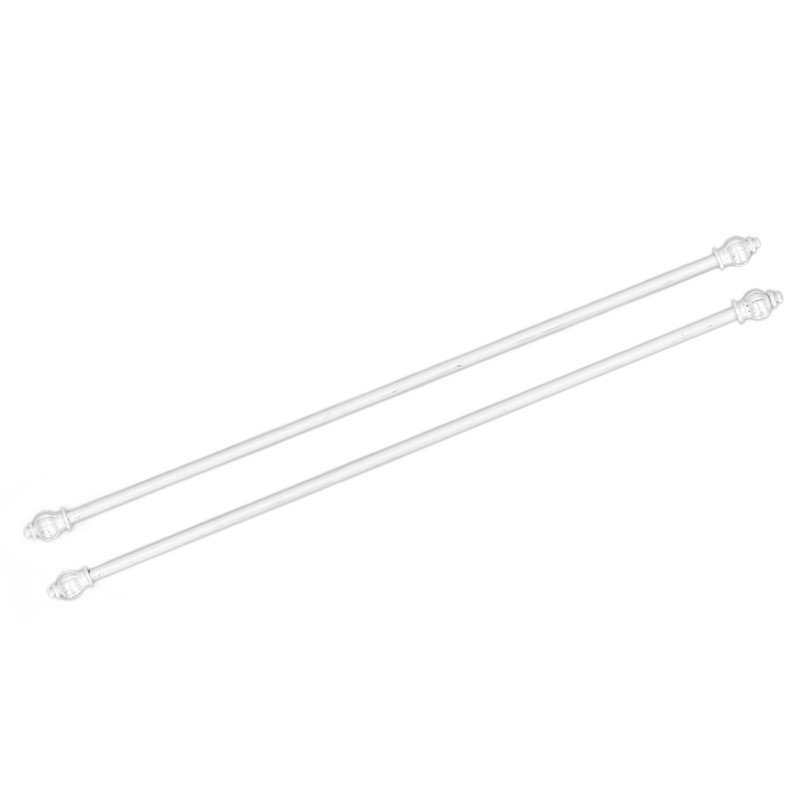 Miniature Curtain Rods 1/12 Scaled Simulation Alloy Dollhouse Double Layer