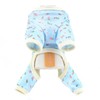 SMALLLEE_LUCKY_STORE Small Dog Clothes Cute Floral Waffle Knit Puppy Pajamas