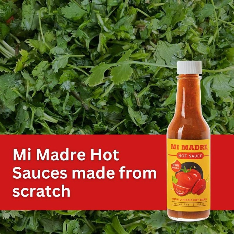 Mi Madre Tomato Based Hot Sauce, Handcrafted in Puerto Rico,