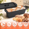 QuliMetal Bread Loaf Pan, Oval Cast Iron Bread Pan With