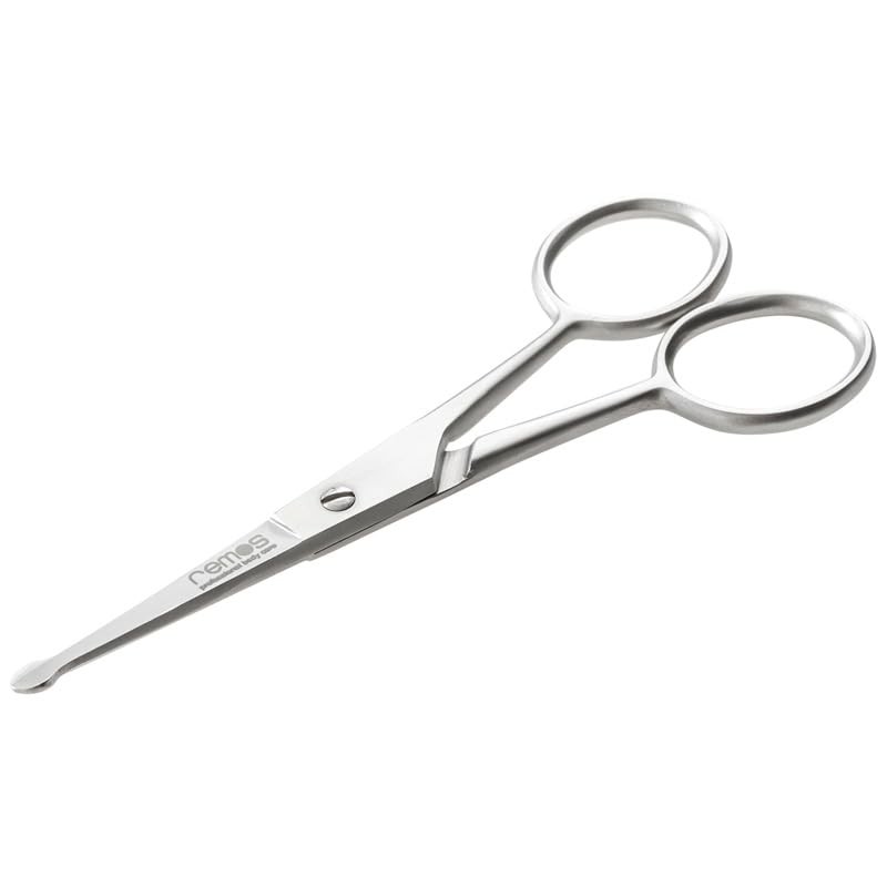 REMOS Nose Hair Scissors with Round Tips - Made of
