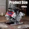 Mavo brix V8 Engine Building Set, Model Kit for Adults,