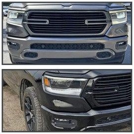 Spec-D Tuning Chrome LED Fog Lights with Universal Wiring and Switch Compatible with 2019-2022 Dodge Ram 1500, L+R Pair Assembly