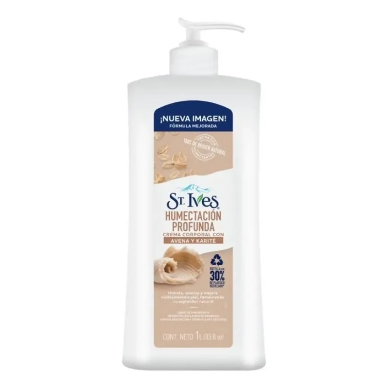 St. Ives Crema Corporal con Avena y Karité, Humectación Profunda,