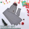 Winter Beanie Hat Scarf Gloves Set for Women, Classic Beanie