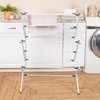 Household Essentials Folding Clothes Drying Rack with Strong Steel Frame
