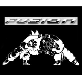 Gotenks Fusion Decal, Goten and Trunks Fusion Sticker, Anime Decal, Anime Stickers (H 3 by L 7 Inches, White)