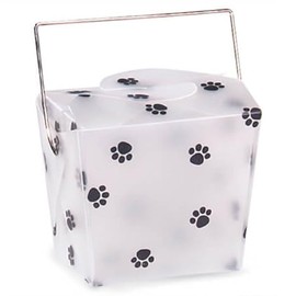 NW Small Paw Print Take Out Favor Boxes - 2.75 x 2 x 2.5in. - 12/Pack - 5 Packs