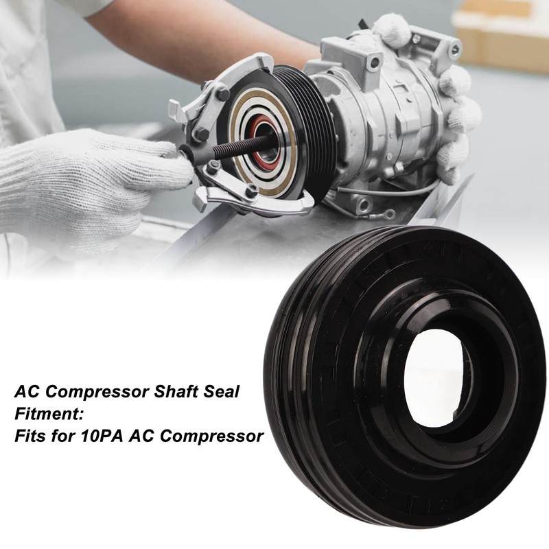 10 Pcs AC Compressor Shaft Seal Rubber Air Conditioning Shaft