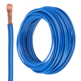 sourcing map 50 Feet Electrical Wire Insulated Stranded Copper 14 AWG Hook Up Wire Cable THHN Wire Doorbell Wiring, Industrial, Trailer Wiring, Electrical Rated for 600 Volts,UL listed,Blue