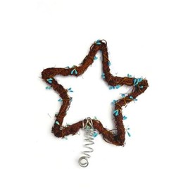 Christmas Tree Star Topper Ornament for Farmhouse, Country Theme, Beach Seaside Holiday Decor