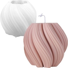 SENCCO Silicone Candle Molds, 3D Silicone Molds for Candle Making, Odorless, Colorless, BPA Free, Silicone Molds for Candle, Wax, Resin, soap, Clay, Chocolate etc