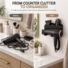 Wall-Mounted Hair Dryer Holder for Bathroom Storage – No-Drill Organizer