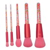 WOONEKY 5pcs Particle Handle Makeup Brush Women Candy Style Cosmetic