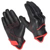 Harssidanzar Mens Motorcycle Gloves Fleece Lined Winter Warm Goatskin Leather
