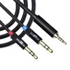 AX 3.5MM Upgraded Replacement Headphones Balanced Headphones Audio Cable for