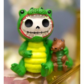 Furrybones Chomper Crocodile Alligator Skeleton Monster Figurine Furry Bones