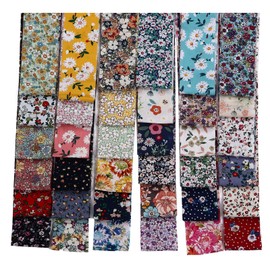 Jelly Roll Fabric Strips for Quilting, Crafting, and Sewing, 36 Strip Assorted Bundle, Soft Cotton for Blanket, Rug, Upholstery, Home Decor, and Purse Making