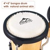 EastRock Bongo Drum 4” and 5” Set for Adults Kids