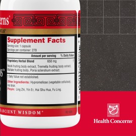 Health Concerns Power Mushrooms - Immunity System & Energy Boost Supplement - 270 Capsules