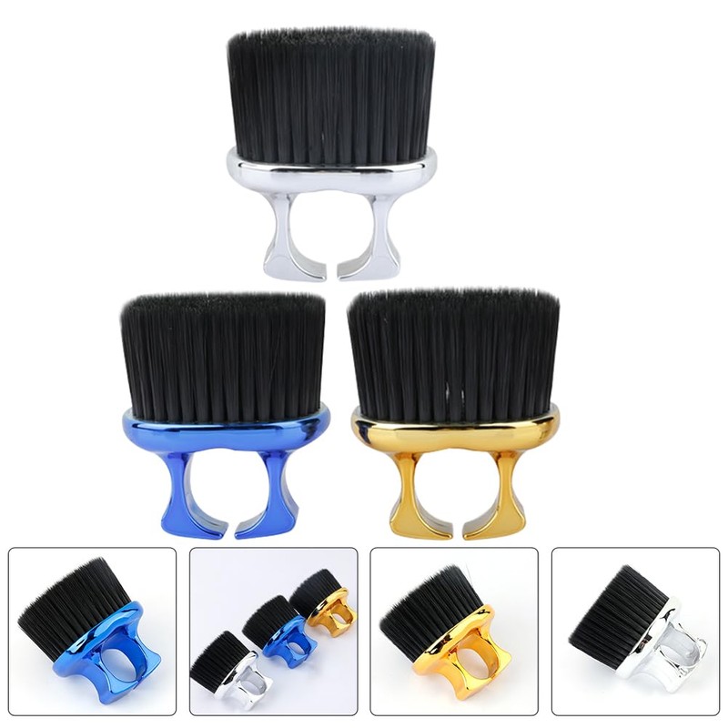 3pcs Hair Cleaning Brush Mustaches Man Beard Brush Barber Neck