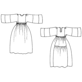 Folkwear Afghan Dress #107 Sewing Pattern (Pattern Only) folkwear107