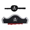 DHSBGWSX 1 x Pirate Eye Patch, 1 x Pirate Hat,