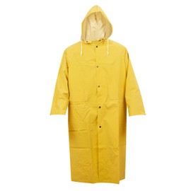 Cordova R9023FRM Stormfront FR .35 MM PVC/Polyester, Yellow 3-Piece Rain Suit, Storm Fly Front with Zipper/Snap Buttons, Bib Pants with Suspenders, Detachable Hood, Medium