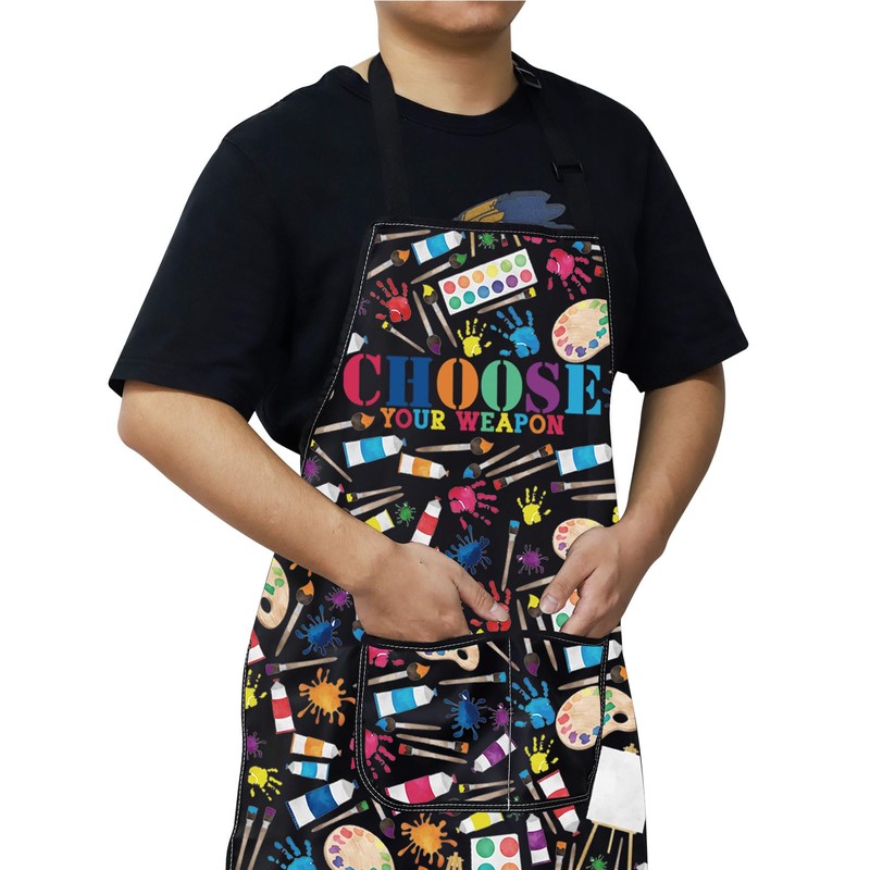 WZMPA Art Painting Adjustable Apron Art Teacher Lover Gift Choose