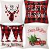 Haundry Christmas Throw Pillow Covers 18x18 inch - Christmas Decorations