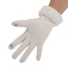 Zeltauto Women's Touch Screen Gloves Faux Suede Full Finger with