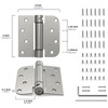 goldenwarm 3pack Satin Nickel Brushed Door Hinges 4 Inch Self