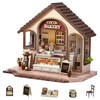 Flever DIY Miniature House Kit, Tiny Home Kit with LED