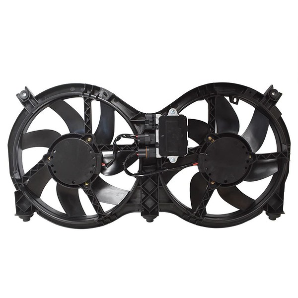 waltyotur Dual Radiator Fan Assembly with Control Module Replacement for