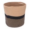 Woven Laundry Basket Cotton Rope Multifunctional Clothes Storage Hamper with