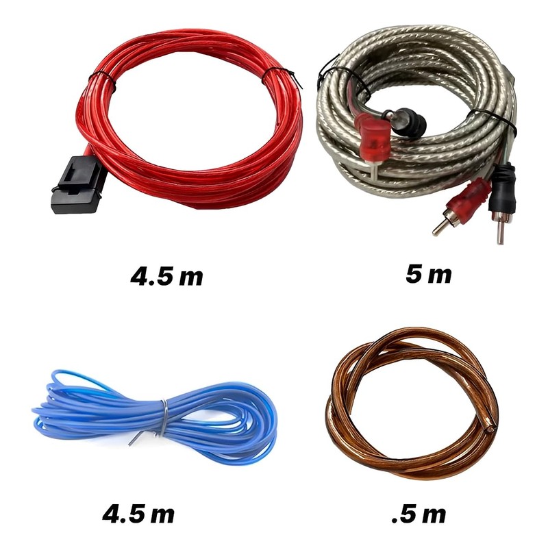 VMINGO Kit Instalacion Cableado Rca Amplificador Cable Subwoofer Calibre GA