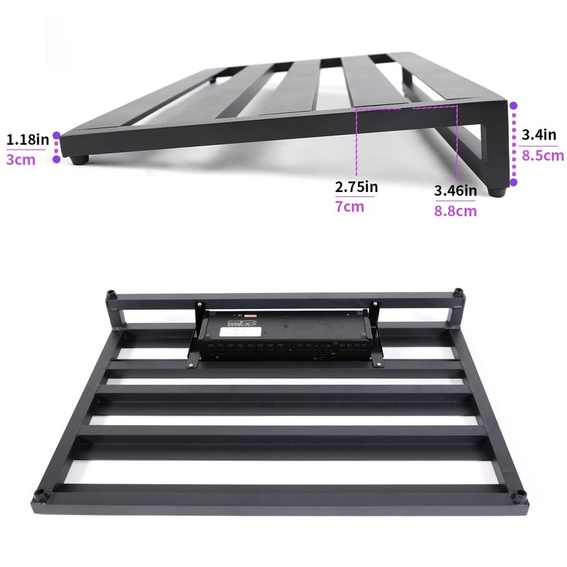 Ghost Fire Guitar Pedal Board Aluminum Alloy 4.4lb Effect Pedalboard