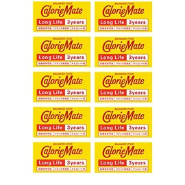 【10-piece bulk purchase】 Otsuka Pharmaceutical Calorie-mate Long Life 3 Years・Long-term Storage Emergency Food・Chocolate Flavor (2 pieces)