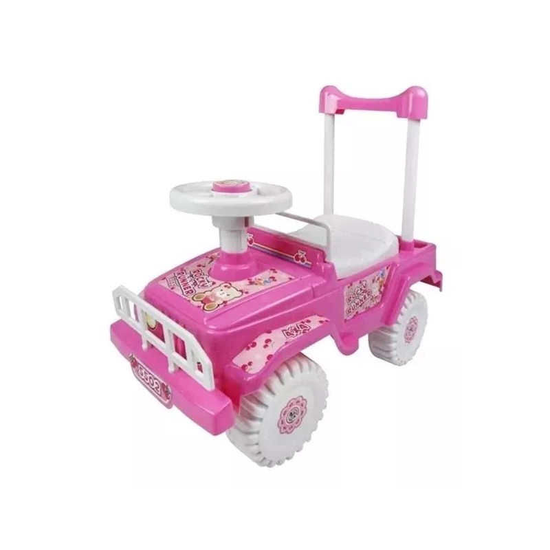 Mytek Montable Carrito Impulso Jeep Rosa Sonido My5502 Mytoy