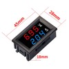DaFuRui 2Pack Dual Display Volt Amp Meter DC Voltmeter Ammeter