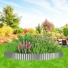 MTART Metal Garden Edging for Landscaping, Sturdy Corrugated Edging Border