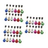 LALAFINA 3sets Christmas Beard Decor Clip-on Beard Balls Ornaments for